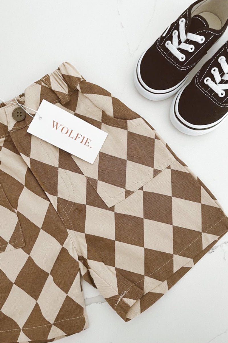 Checked Pants - Wolfie Kids