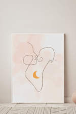 Kissed by the Moon Poster - Wolfie Kids