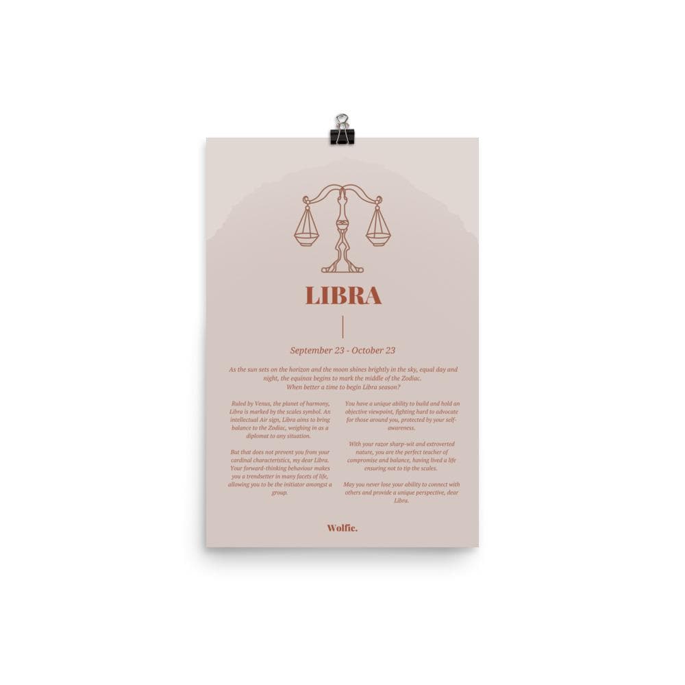 Libra Zodiac Poster