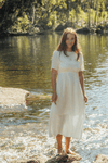 Sunrae dress | white - Wolfie Kids